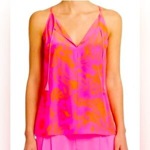 Lilly Pulitzer Finn Silk tank in Seaesta Print Size Small